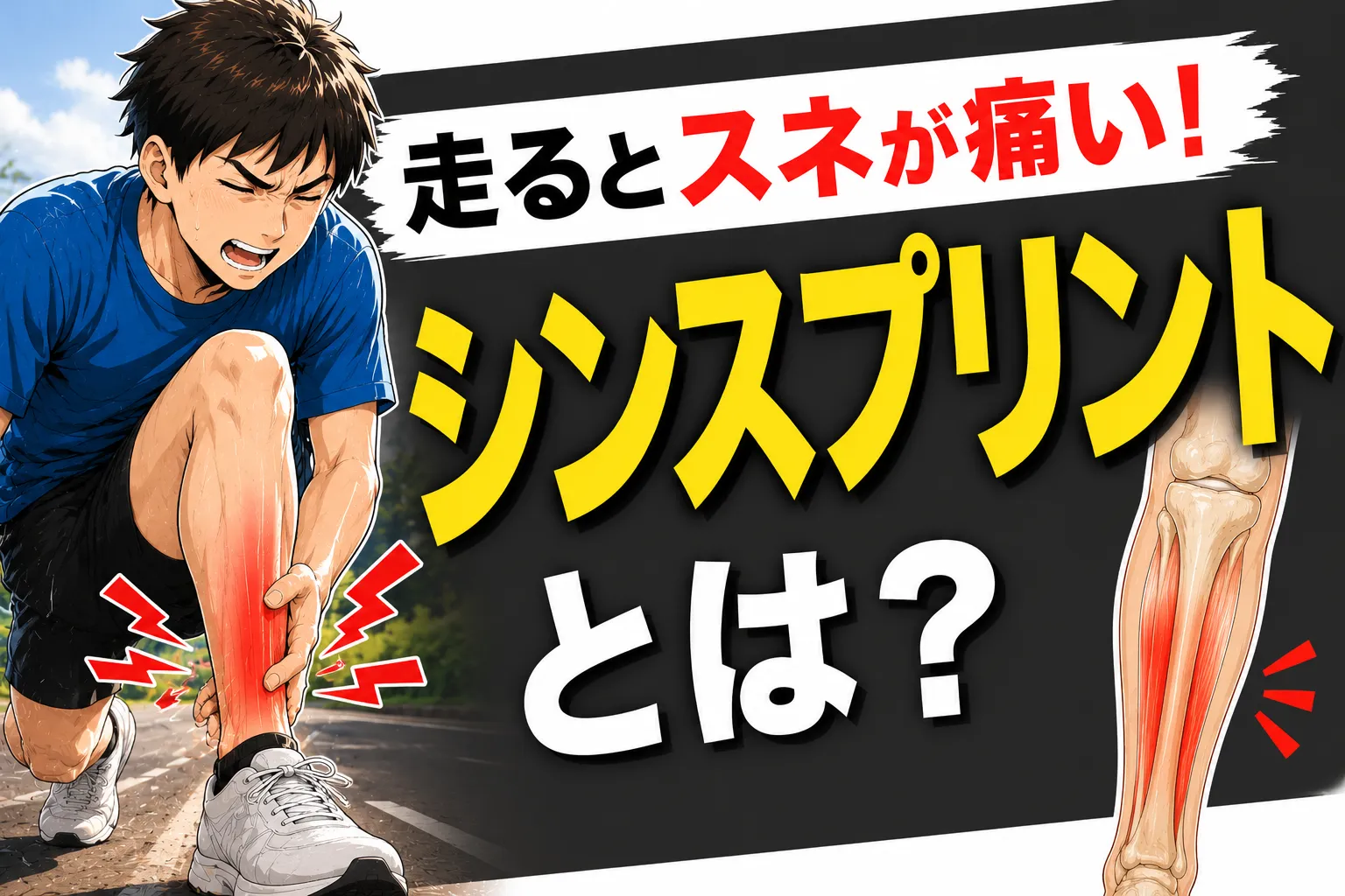 走るとスネが痛い！シンスプリントとは？豊田市のしぶや接骨院が原因から対処法まで解説！