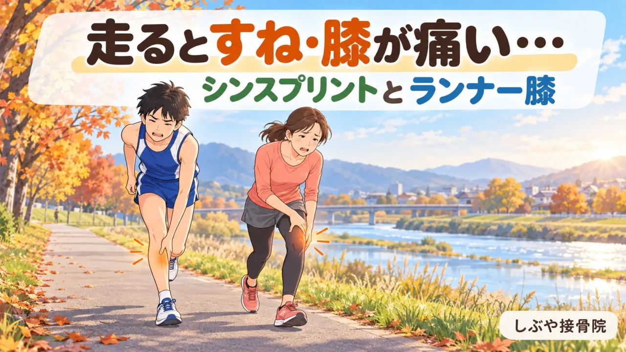 走るとすねや膝が痛む中高生ランナーと市民ランナー